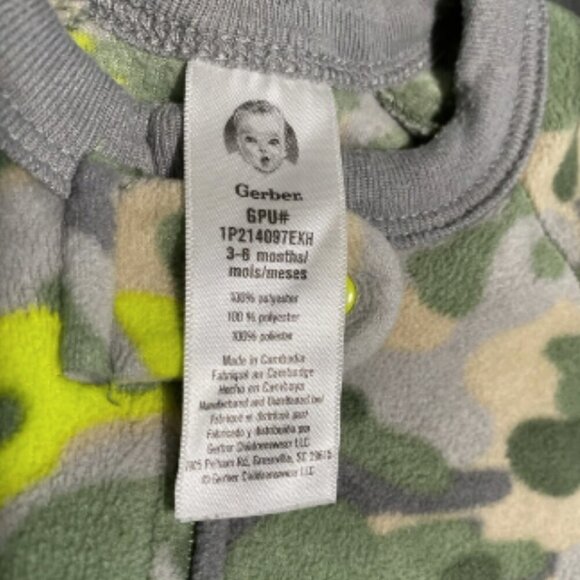 Fleece Gerber Footed Sleeper - Picture 3 of 4